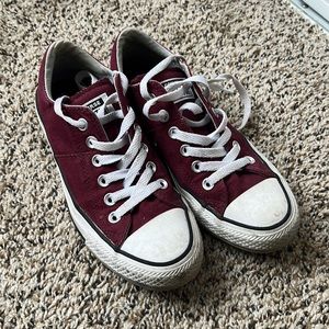 Maroon All-Star low tops